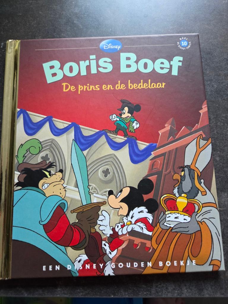 Disney Gouden Boekje: Boris Boef - De prins en de bedelaar, Verzenden, Zo goed als nieuw, Walt Disney Company, 3 tot 4 jaar