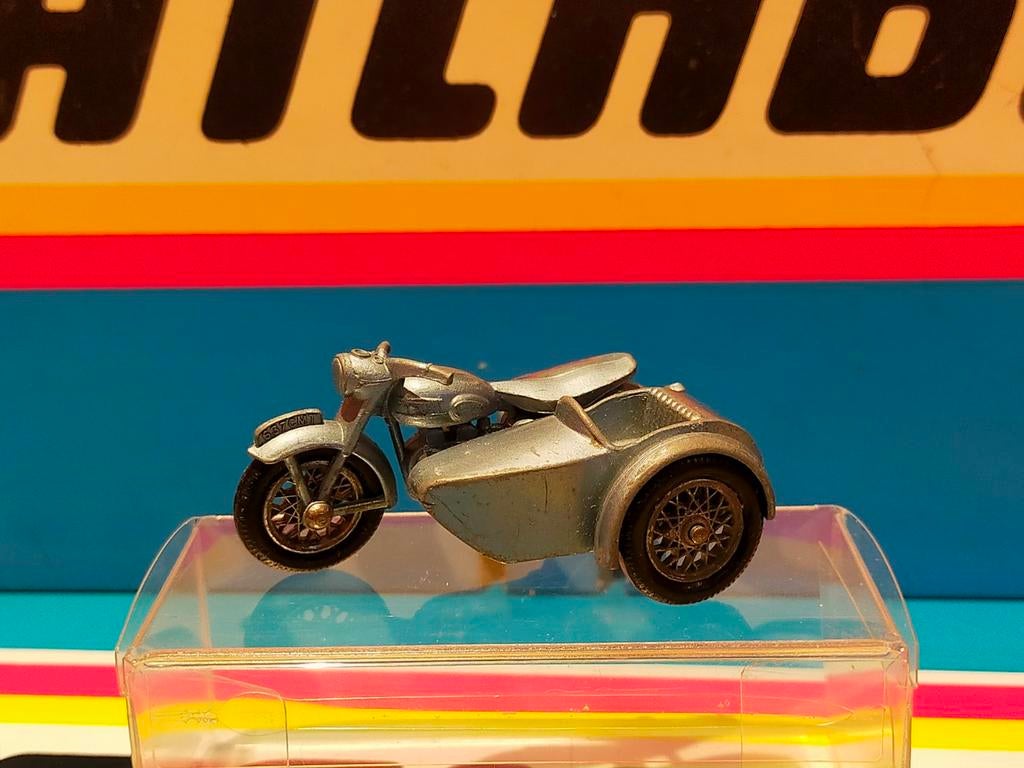 Lesney Matchbox MB4C Triumph zijspan 1960, Ophalen of Verzenden, Gebruikt, Overige typen, Matchbox