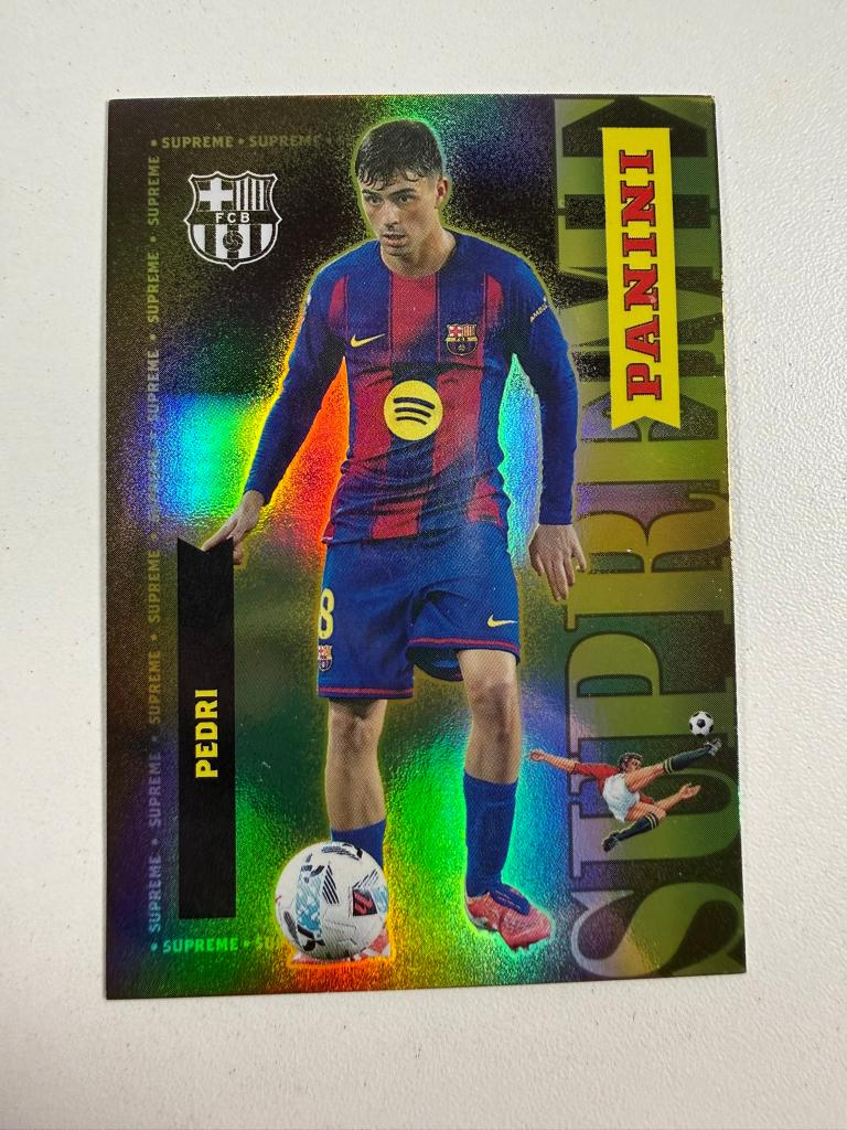 Pedri Supreme Panini Club FC Barcelona 2025-26, Ophalen of Verzenden, Nieuw, Buitenlandse clubs, Poster, Plaatje of Sticker