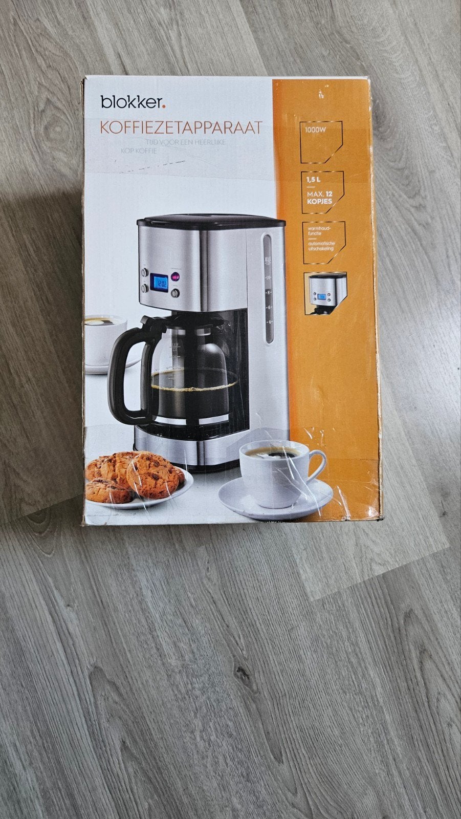 Blokker Koffiezetapparaat - 1.5L, Max 12 kopjes, 1000W, Witgoed en Apparatuur, 10 kopjes of meer, Koffiemachine, Gemalen koffie