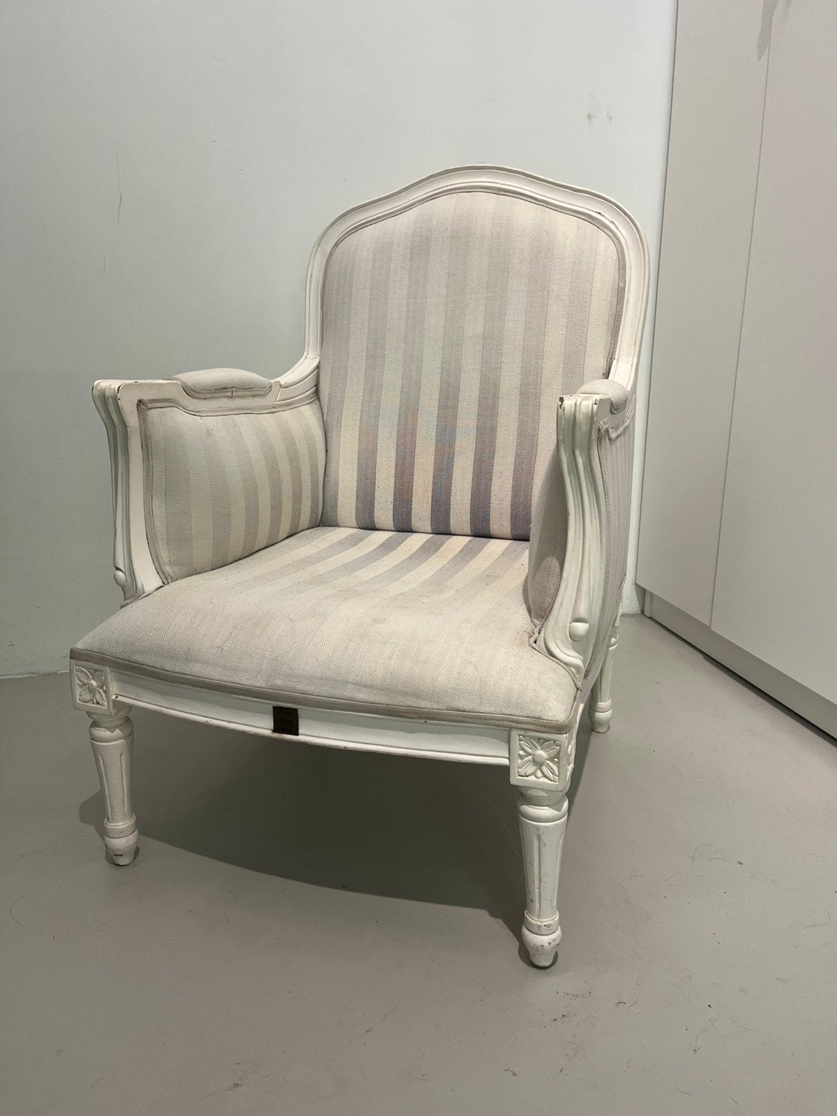 Rustieke kinderfauteuil Riviera Maison, Huis en Inrichting, Fauteuils, Ophalen, Minder dan 50 cm, Gebruikt, Minder dan 75 cm