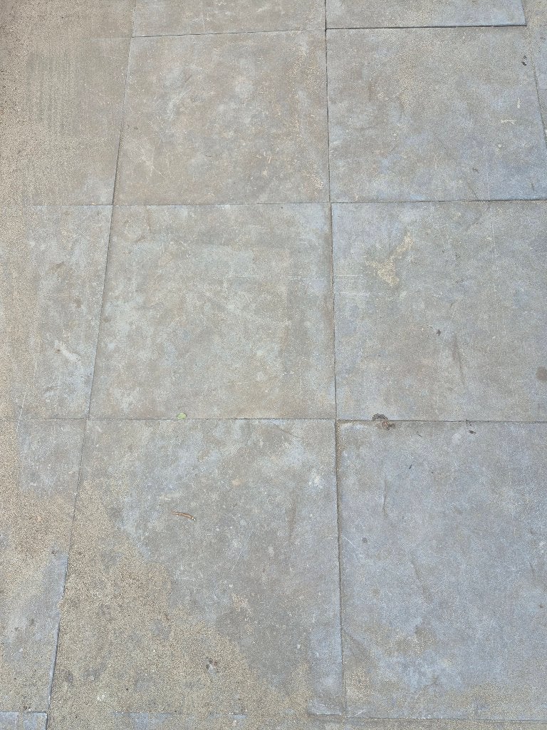 Natuurstenen tuintegels grijs 50x50x2, Ophalen, Gebruikt, Terrastegels, Natuursteen