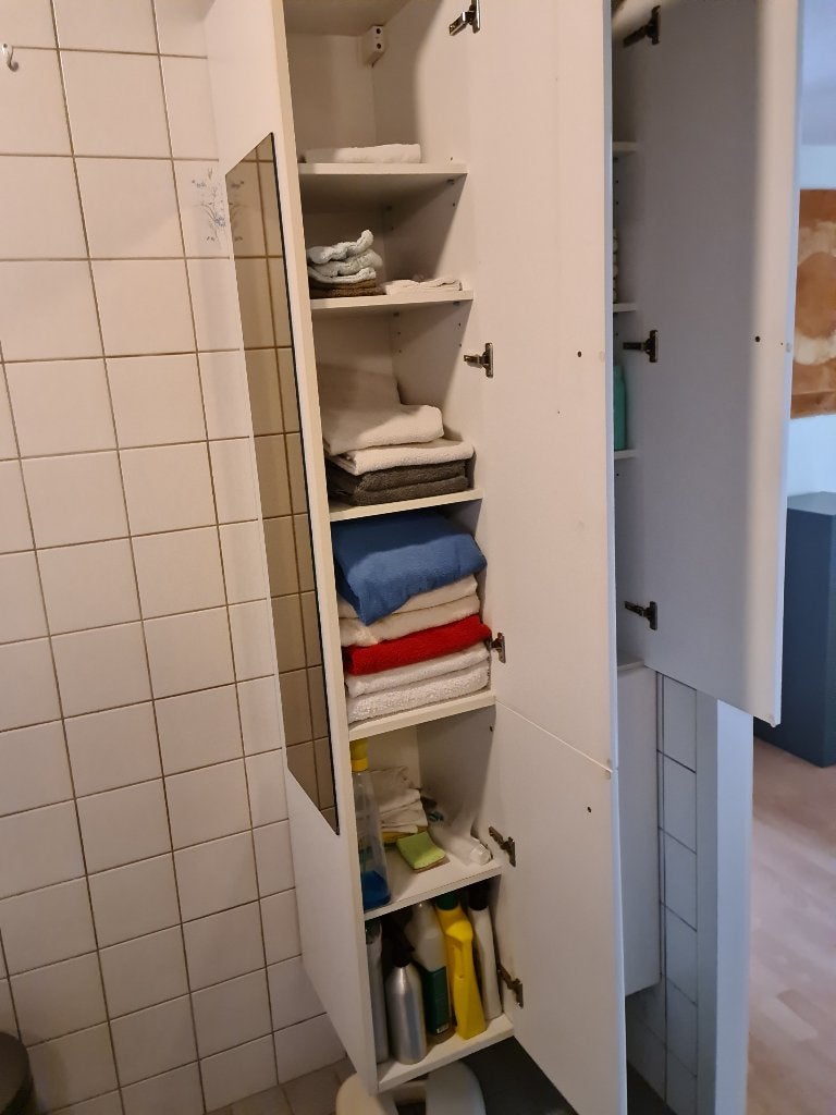 badkamer kast, Huis en Inrichting, Badkamer | Badkamermeubels, Ophalen, (Half)hoge kast, Minder dan 50 cm, Gebruikt