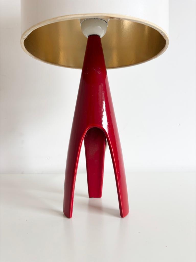 Deens vintage design tafellamp, Voss Belysning, jaren 50, Ophalen of Verzenden