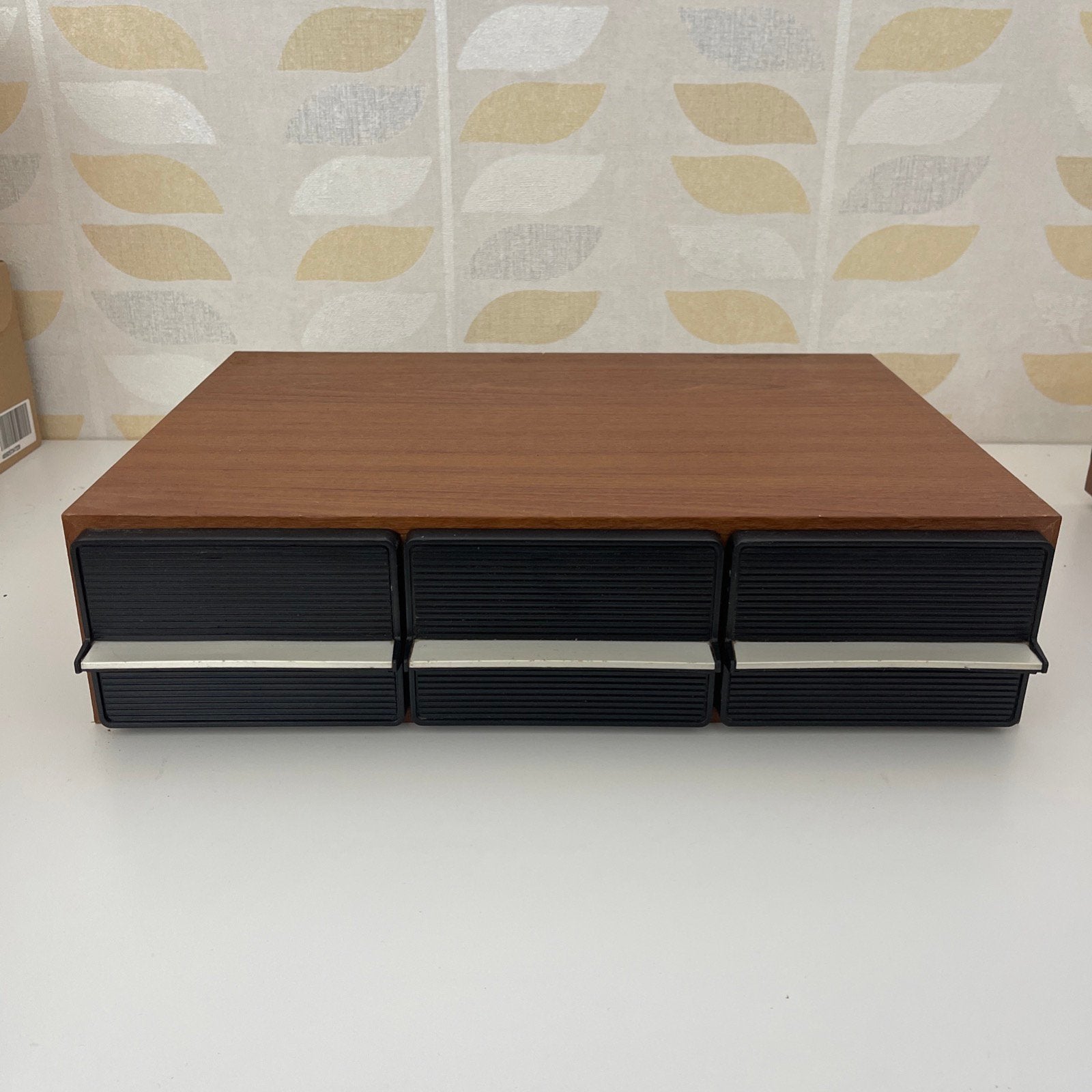 Vintage 1980s cassetteopbergkast met 3 lades, Ophalen of Verzenden, Overige merken
