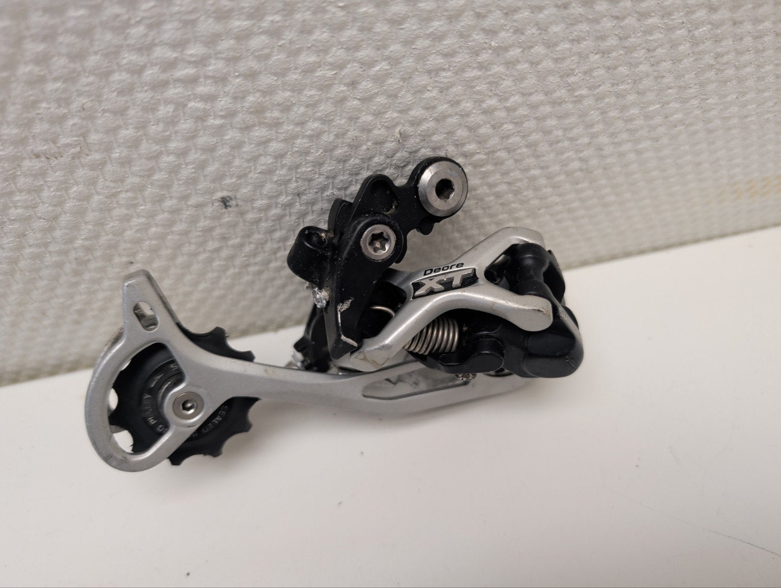 Shimano Deore XT 9 speed achterderailleur, Verzenden, Zo goed als nieuw, Aluminium, Shimano