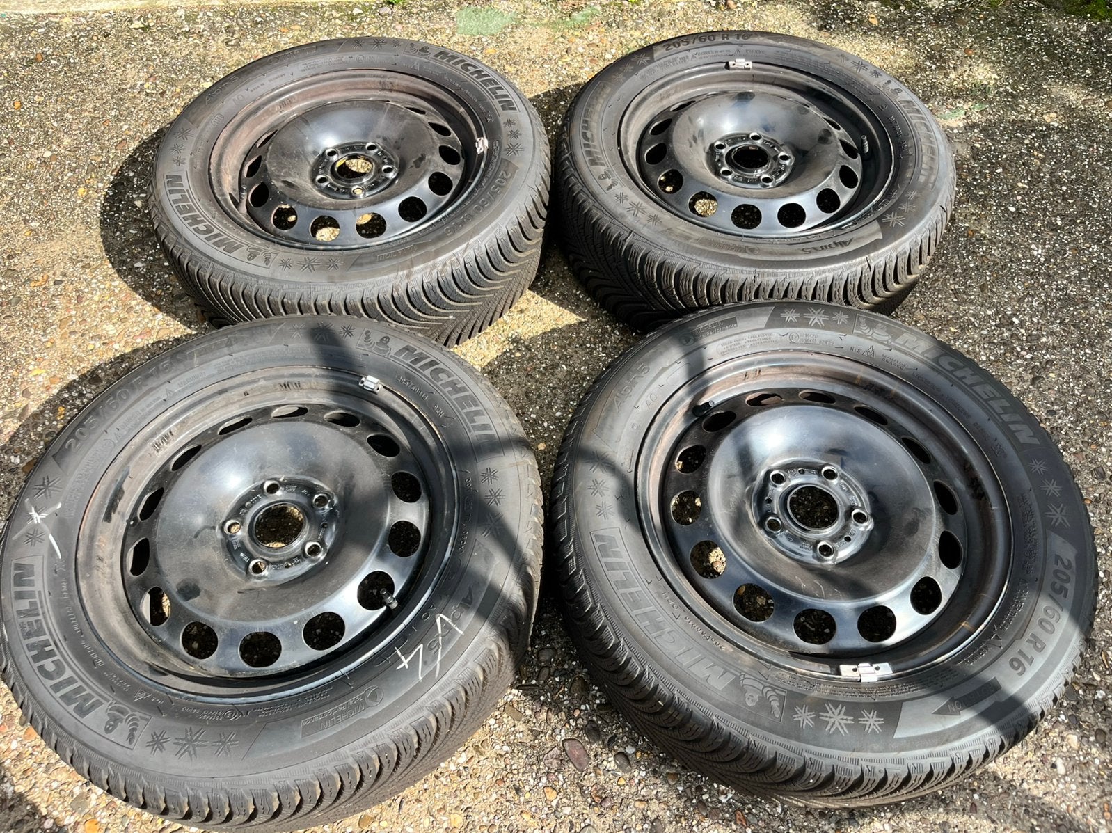 16” orig VW T-roc Troc 5x112 winter velgen Michelin, Ophalen, Gebruikt, 16 inch, Banden en Velgen