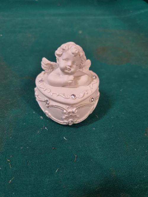 engel box / doosje steen vintage, Ophalen of Verzenden