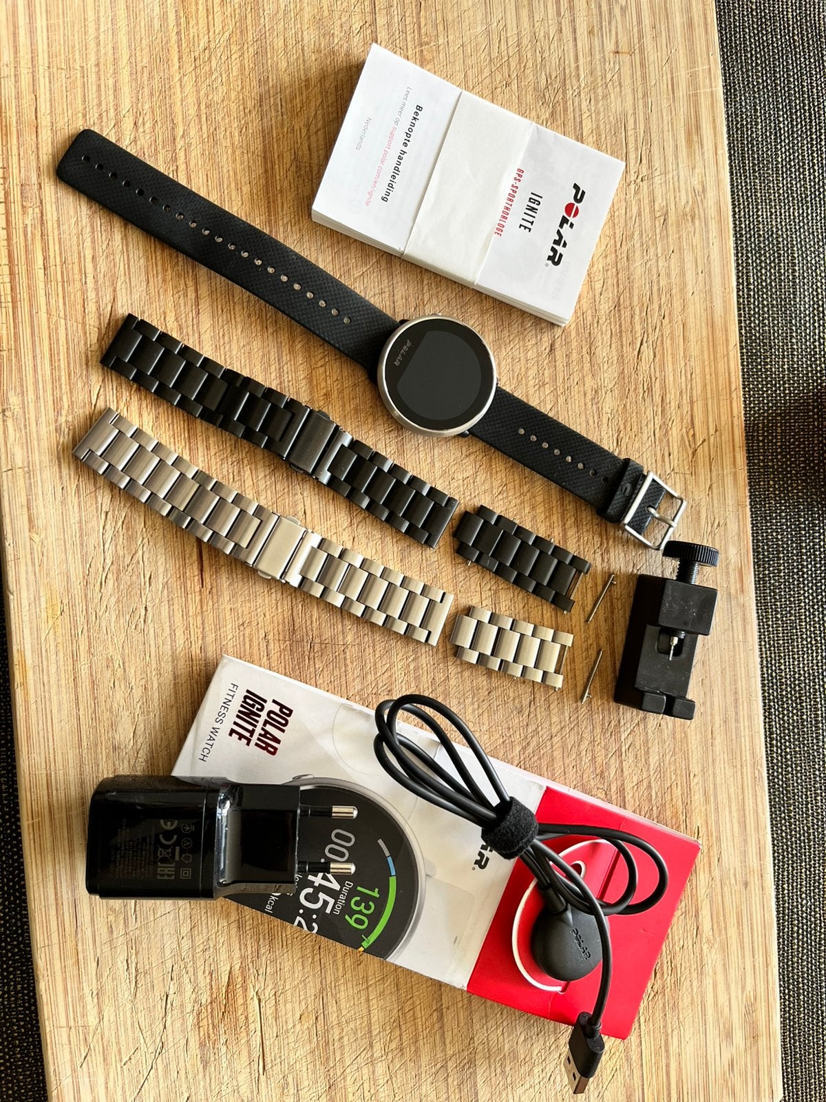 Polar ignite fitness watch, Ophalen of Verzenden, Zo goed als nieuw, Zilver, Android