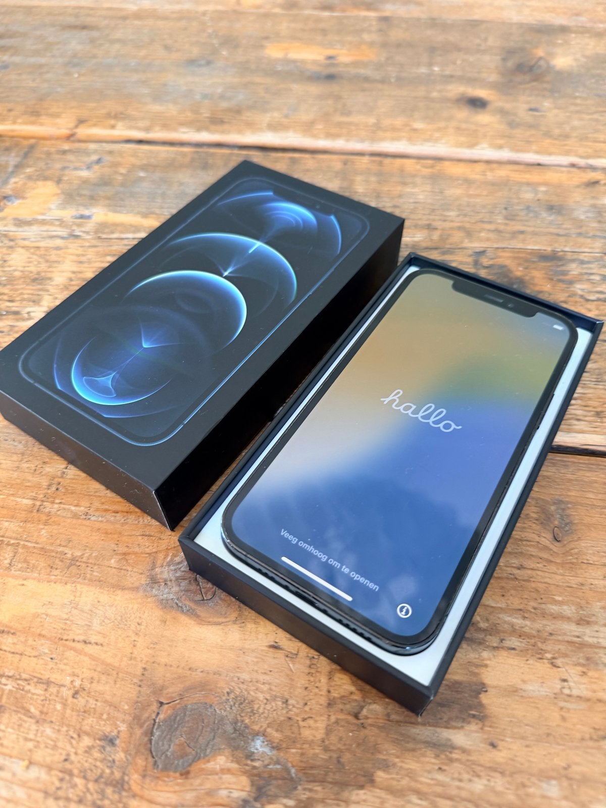 iPhone 12 Pro - Uitstekende staat, 79% batterij, 128 GB, Blauw, Zo goed als nieuw, Zonder simlock