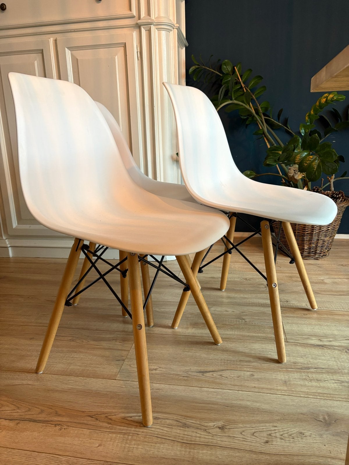 5x Witte stoelen gratis af te halen in Koudekerk aan den Rij, Ophalen, Gebruikt, Wit, Vijf, Zes of meer stoelen