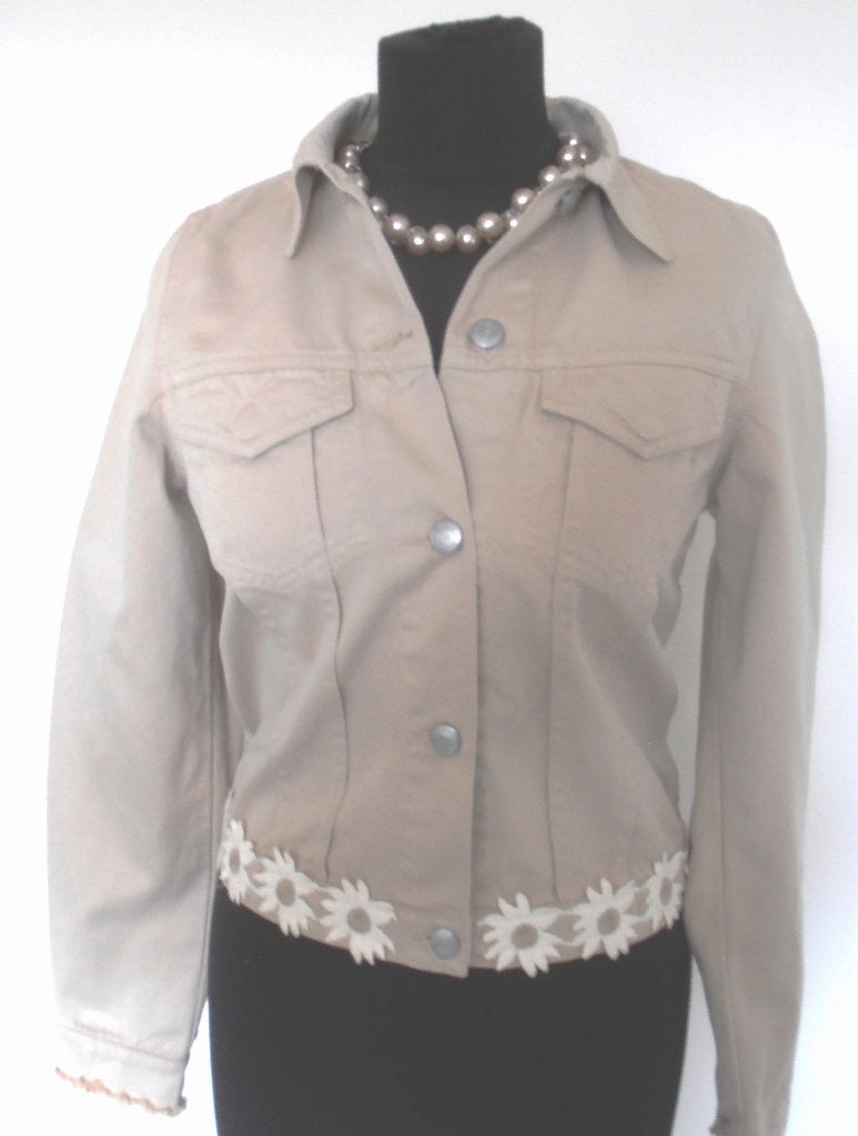 River Woods - prachtig beige katoenen zomer jasje - 38, Maat 38/40 (M), Verzenden, River Woods, Beige