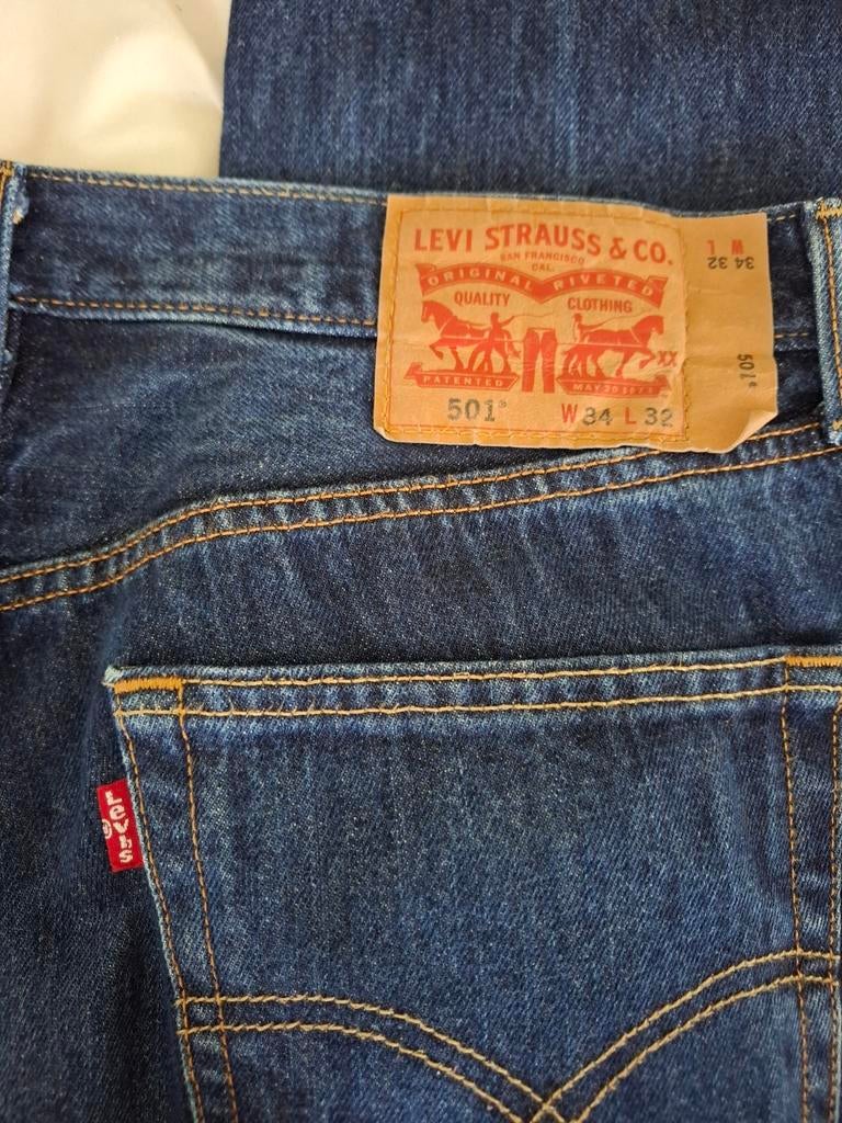 Jeans heren 34.32.    3 Stuks 30. Euro, Ophalen of Verzenden, Zo goed als nieuw, Blauw, W33 - W34 (confectie 48/50)