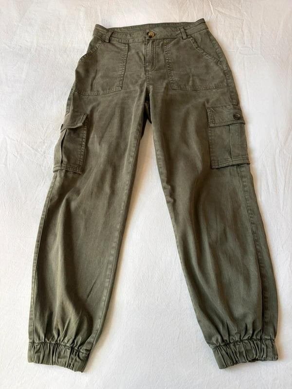 Last Rose cargo broek jogger legergroen XS cargobroek, Ophalen of Verzenden, Maat 34 (XS) of kleiner, Lang, Groen