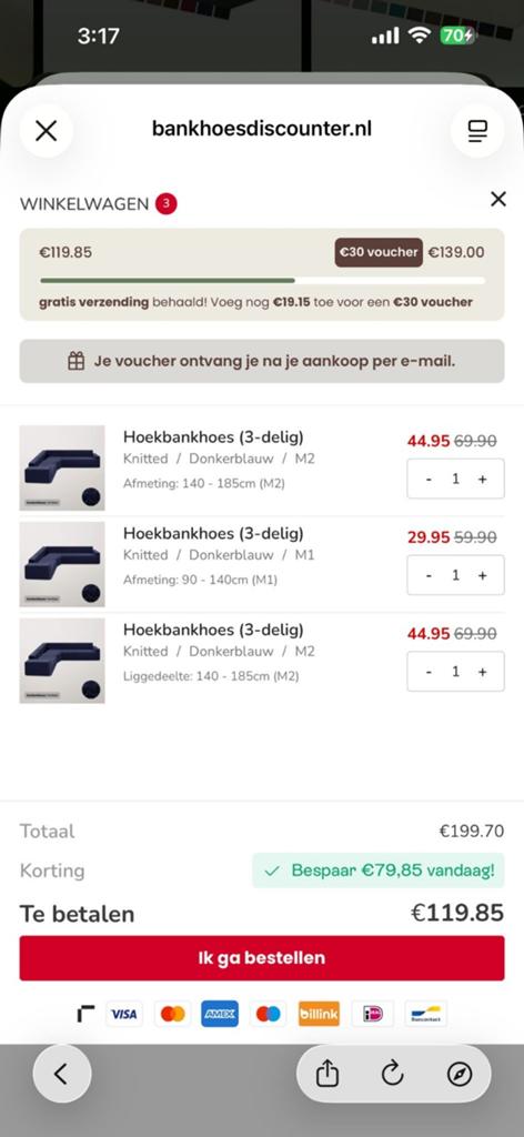 Bankhoes, Eén persoon, Overige soorten