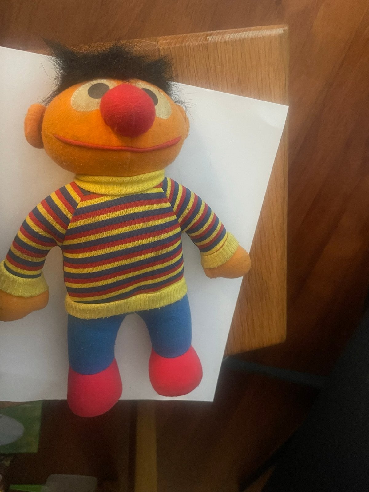 Vintage Ernie Sesamstraat knuffel, Gebruikt, Overige merken, Overige karakters, Overige typen
