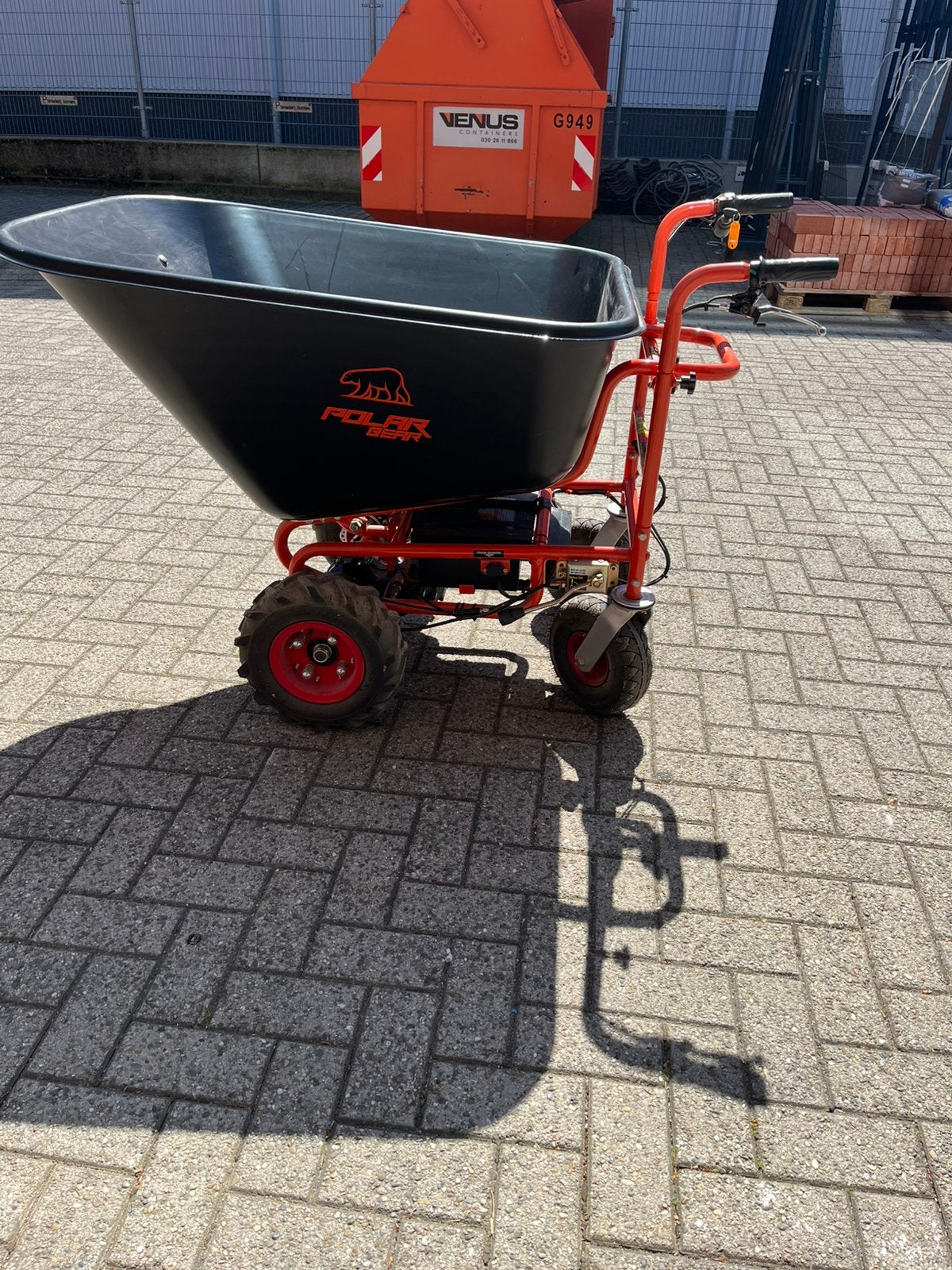 Kruiwagen elektrisch, Tuin en Terras, Kruiwagens, Ophalen, Zo goed als nieuw, Elektrisch