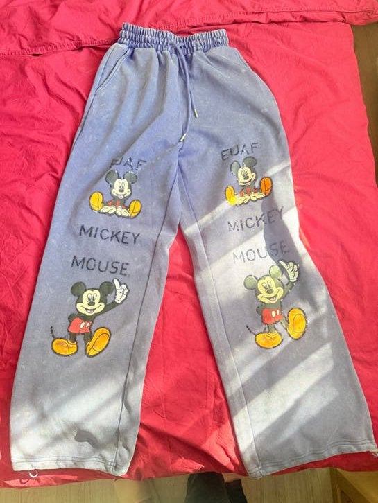 Mickey Mouse joggingbroek - Maat S/M, Blauw, Ophalen of Verzenden, Maat 36 (S), Lang