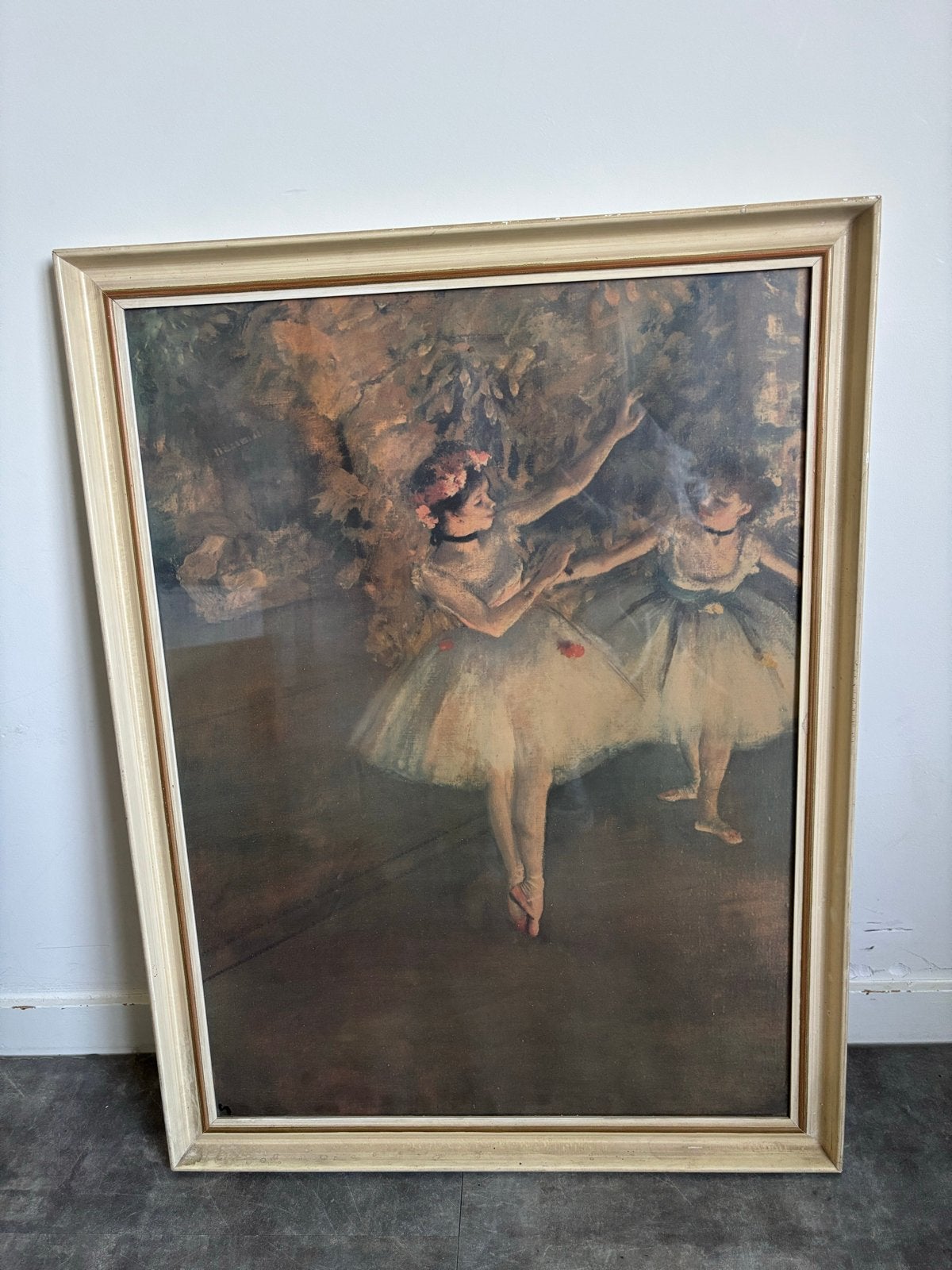 Edgar Degas - Twee Danseressen op het Podium, Antiek en Kunst, Kunst | Schilderijen | Klassiek, Ophalen, Portret of Personen, Impressionistisch