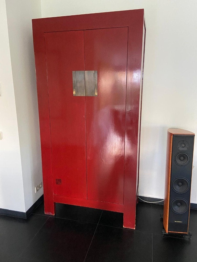 servieskast Japanse stijl, Ophalen, Met plank(en), Gebruikt, 100 tot 150 cm