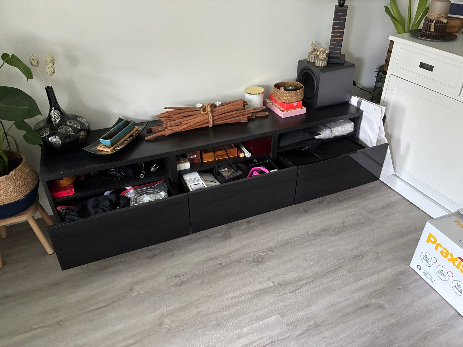 TV Kast, Huis en Inrichting, Ophalen, Gebruikt, 150 tot 200 cm, Minder dan 100 cm
