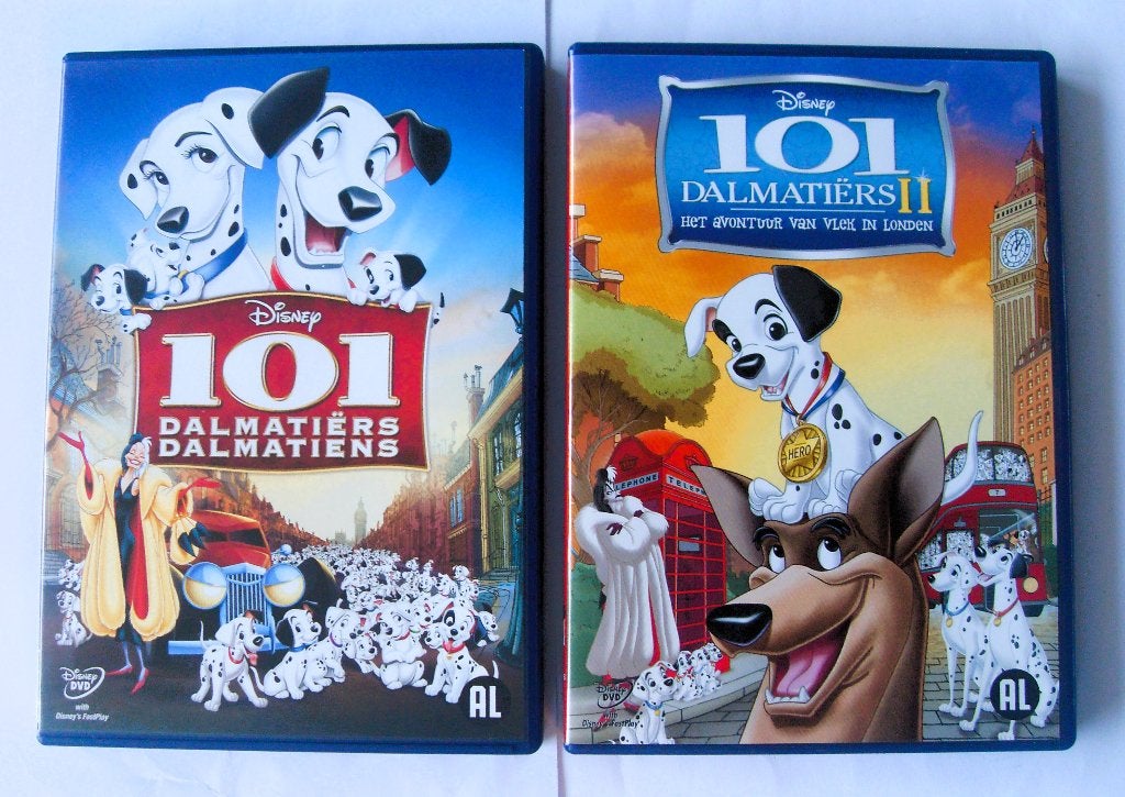 101 Dalmatiers 1 & 2 (originele dvd's) 102 dalmatiers, Europees, Tekenfilm, Alle leeftijden, Nederlands