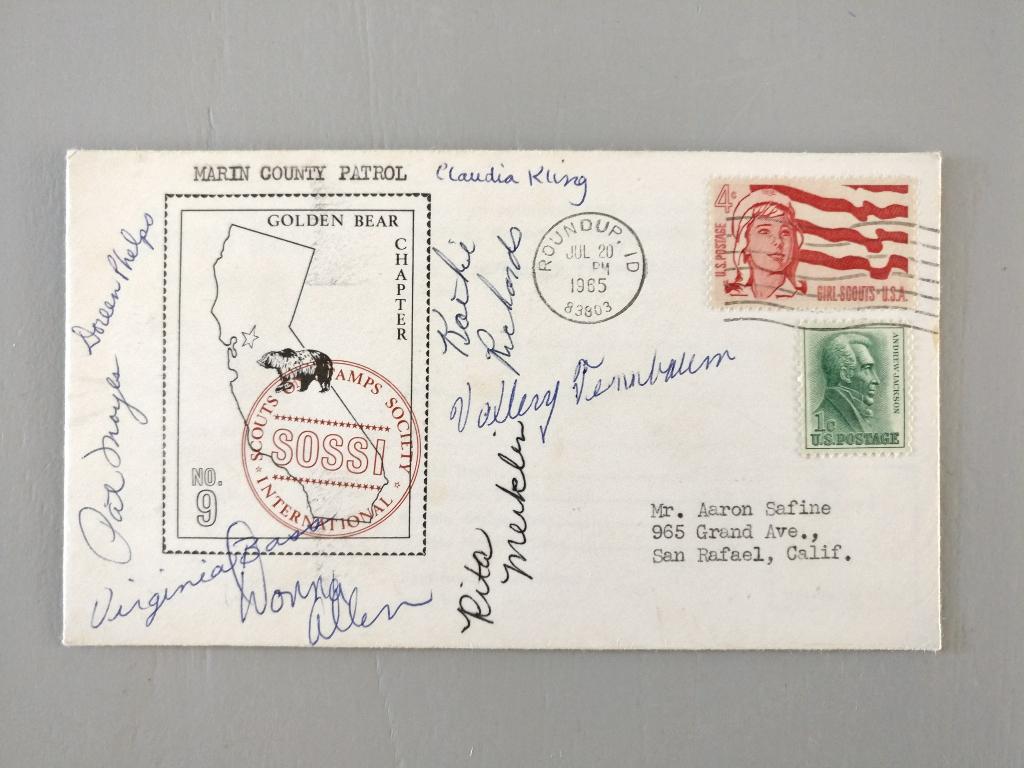 Envelop van de Marin County Control 20.07.1965 (L13), Postzegels en Munten, Brieven en Enveloppen | Buitenland, Ophalen of Verzenden