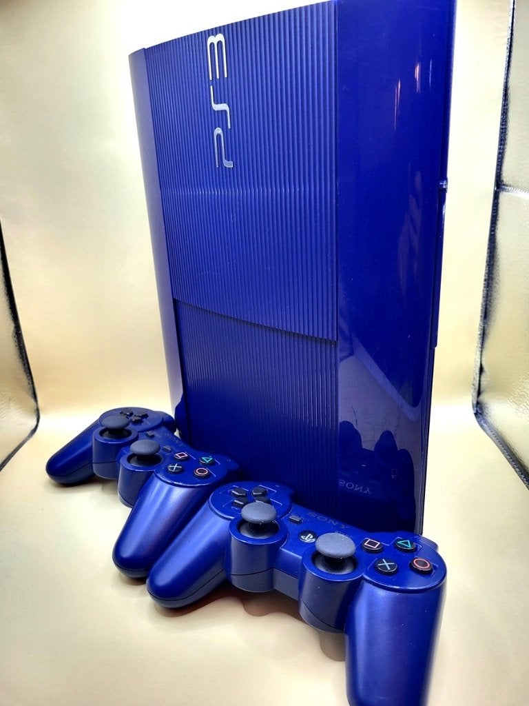 PlayStation 3 Console Super Slim Azurite Blue 2 Controller, Met 2 controllers, Sony support, Taurusavenue 16 Hoofddorp, Ophalen of Verzenden