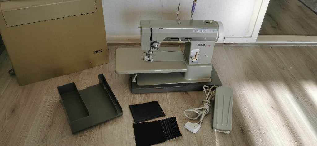 Naaimachine PFAFF 95 Echt Leer naaien, Ophalen of Verzenden, Zo goed als nieuw, Naaimachine, Pfaff