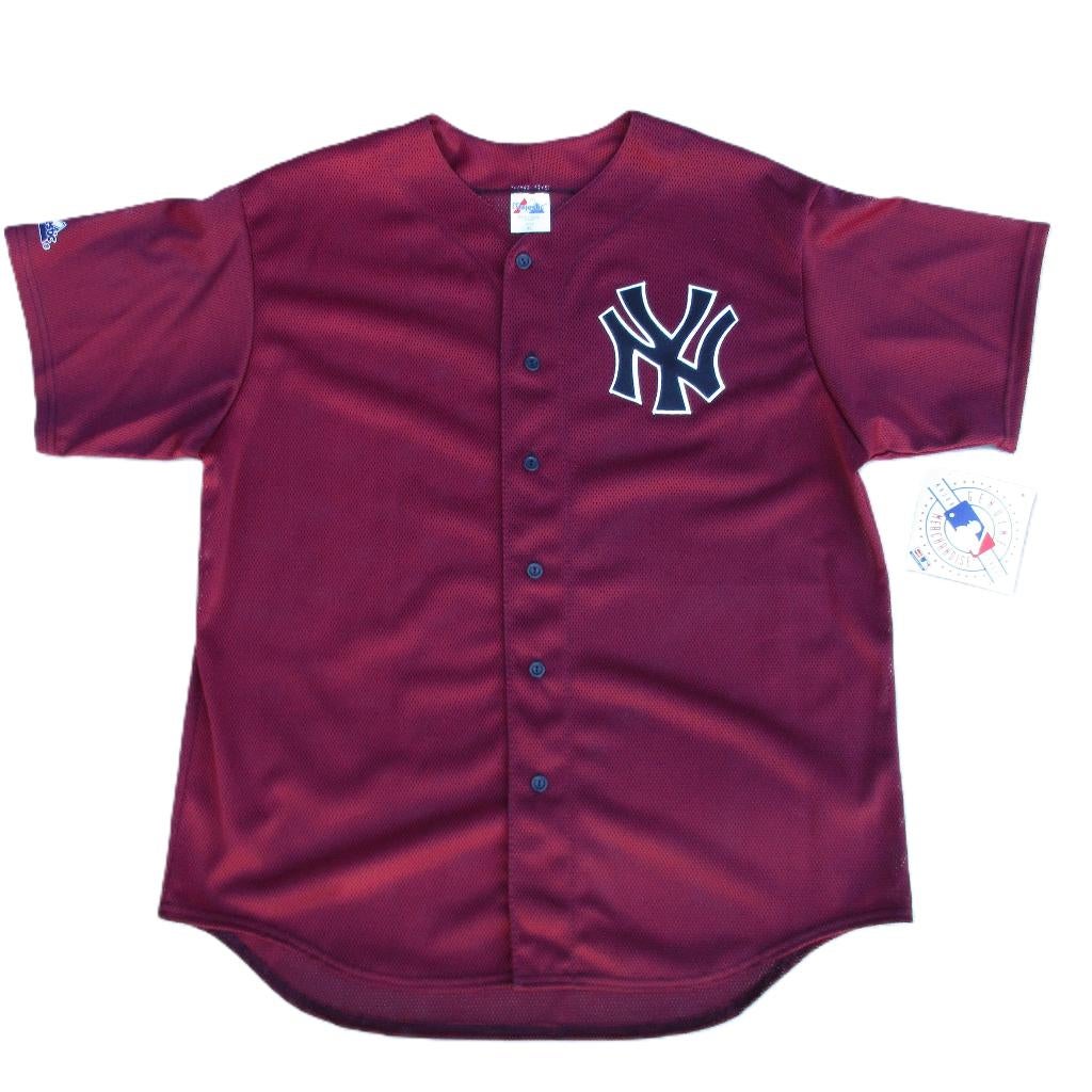 New york yankees mlb baseball honkbal jersey maroon xl, Ophalen of Verzenden, Nieuw, Honkbal, Kleding