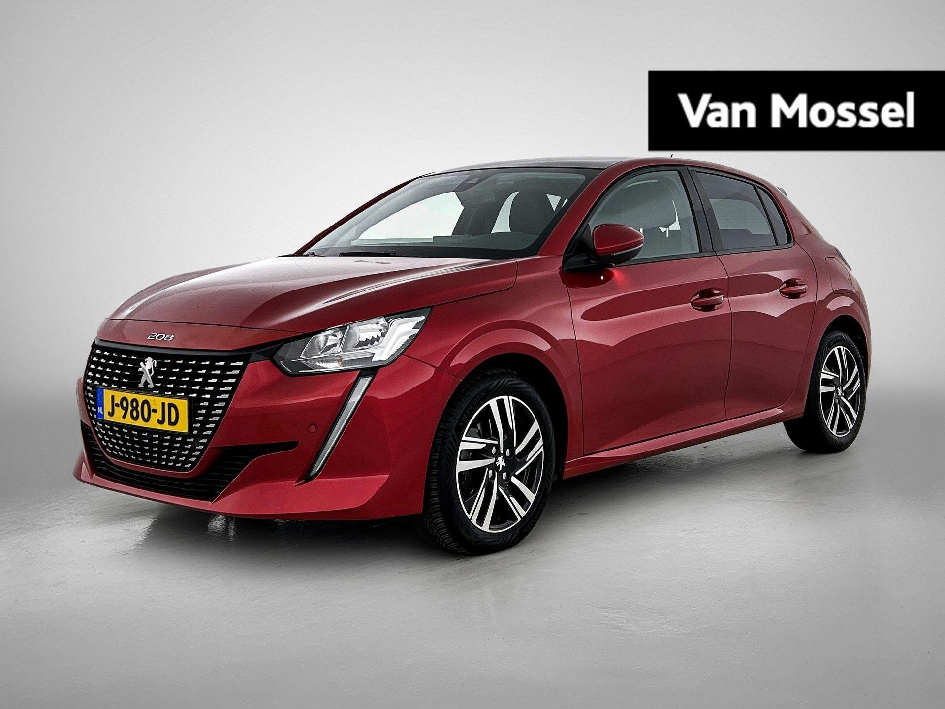 Peugeot 208 1.2 PureTech GT-Line | airco automatisch | Apple, Voorwielaandrijving, Gebruikt, Euro 6, Leder en Stof