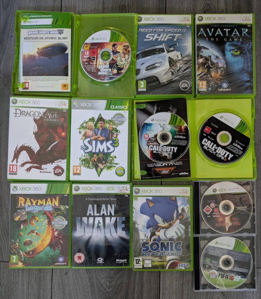 Diverse Xbox 360 Games: GTA, Call of Duty, Sims & meer!, Gebruikt, Vanaf 18 jaar, Overige genres, Ophalen of Verzenden
