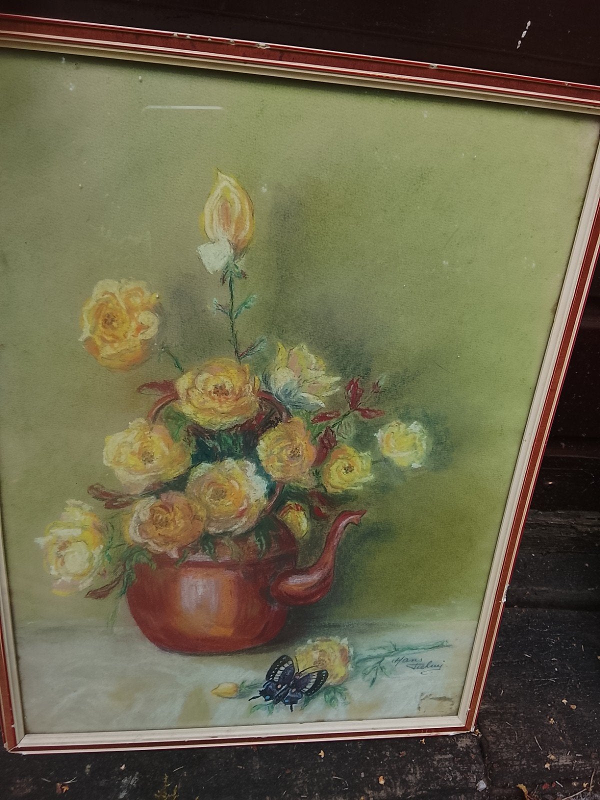 Oud pastel, Antiek en Kunst, Kunst | Schilderijen | Klassiek, Ophalen of Verzenden