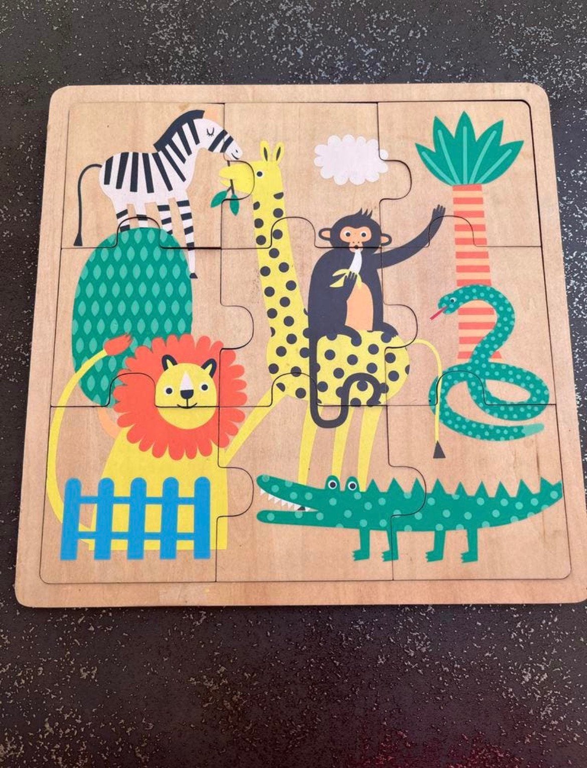 Houten puzzel speelgoed, Ophalen of Verzenden, Zo goed als nieuw, Van hout, Minder dan 10 stukjes
