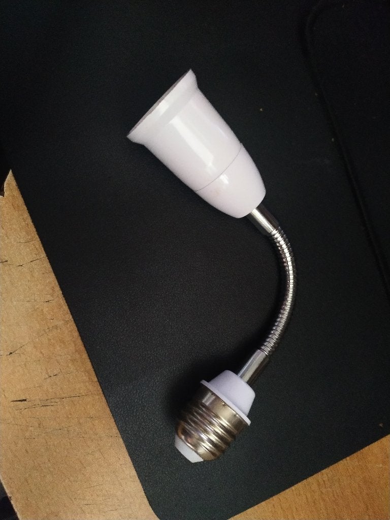 Flexibele adapter E27 naar E27, 20 cm lang, Ophalen of Verzenden, Nieuw, E27 (groot), Led-lamp