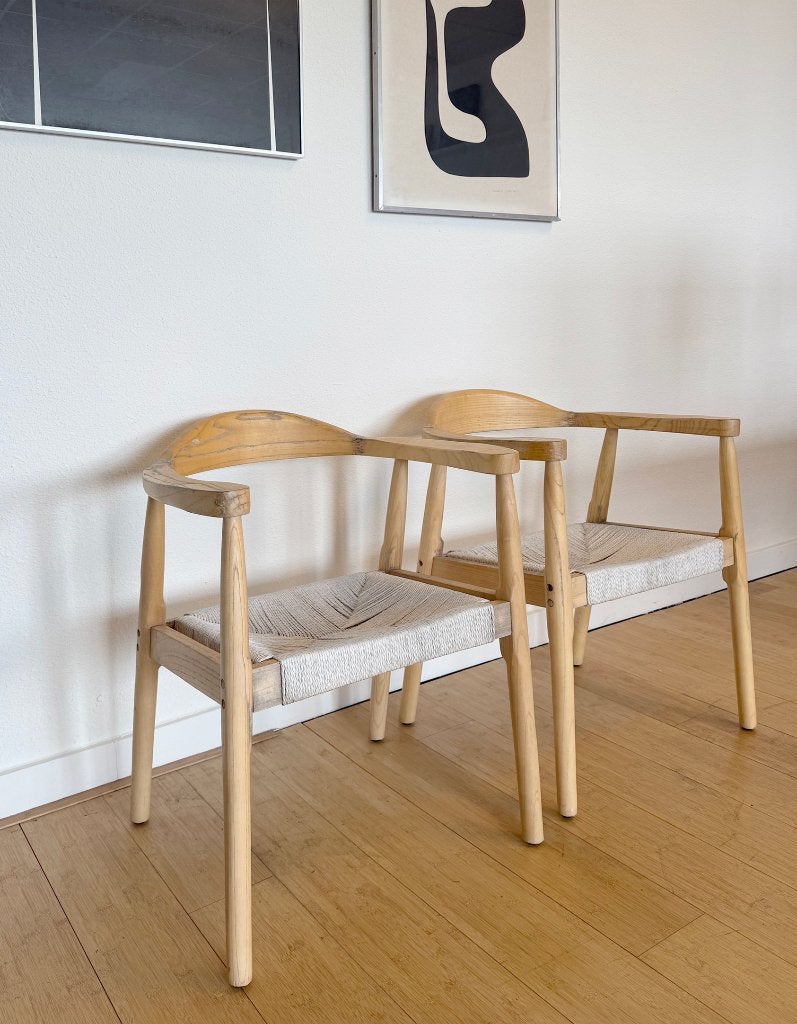 Set van 3 stoelen Nordic / Japandi design, Ophalen, Gebruikt, Nordic design, Hout