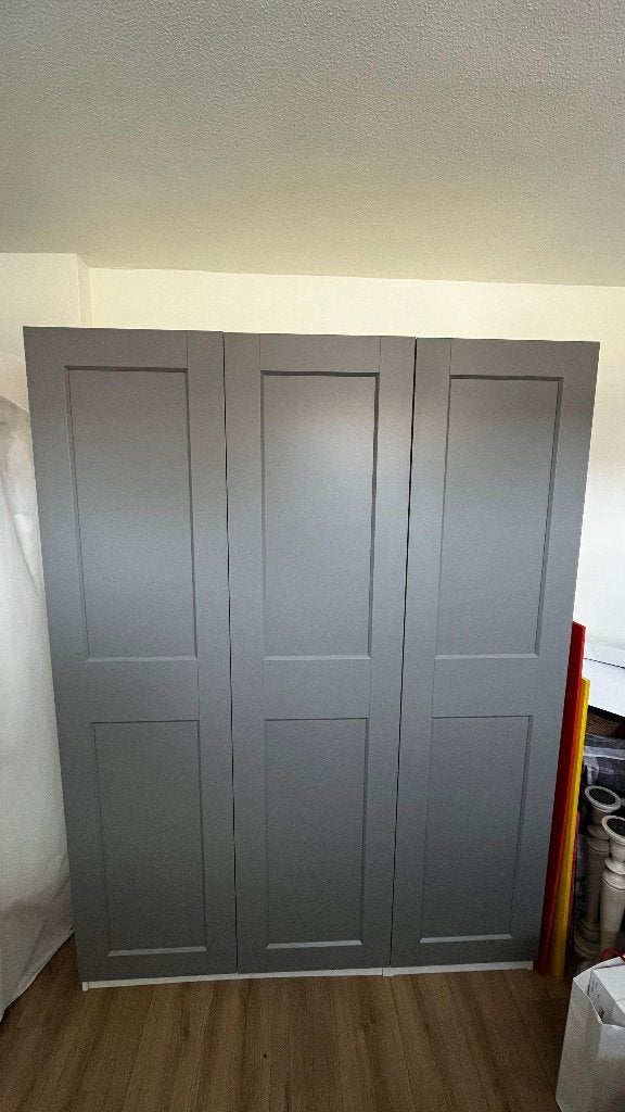 Pax kast deur Grimo grijs (3 stuks), Ophalen, 50 tot 100 cm, Zo goed als nieuw, 150 tot 200 cm