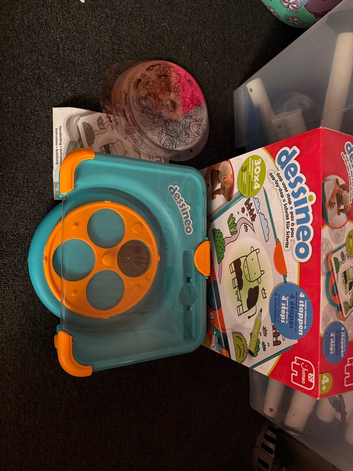 Jumbo Dessineo Teken Designer - Compleet en Werkend, Ophalen, Gebruikt, Knutselen, Met licht