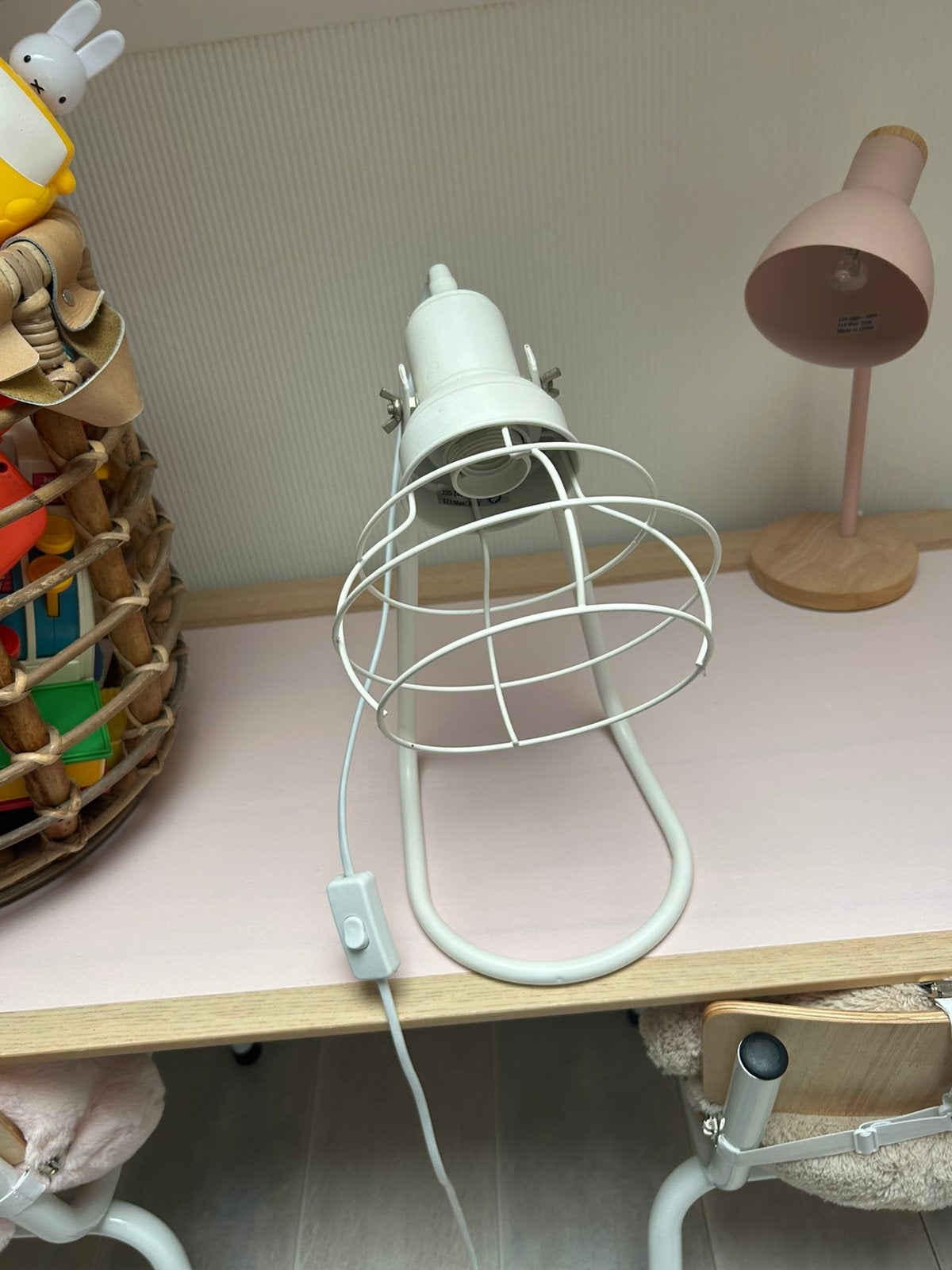 Tafellamp/bureaulamp, Bureaulamp, 30 cm, Wit, Zo goed als nieuw