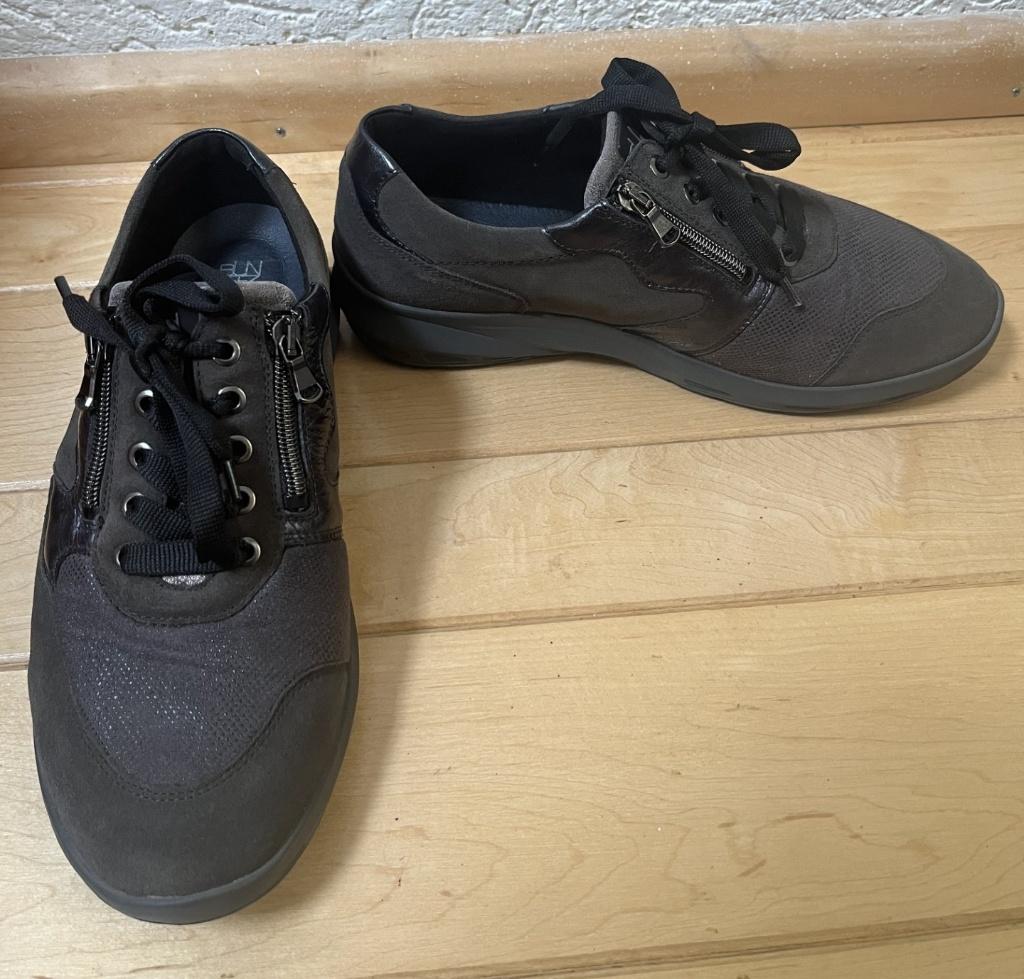 Waldläufer sneakers maat 42 + M wijdte BUNGEEZ grijs zwart, Waldlaufer, Verzenden, Grijs, Sneakers of Gympen