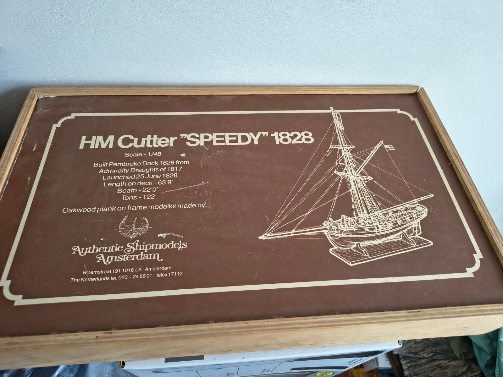 Vintage HM Cutter Speedy 1828 bouwpakket, Hobby en Vrije tijd, Modelbouw | Boten en Schepen, Ophalen of Verzenden