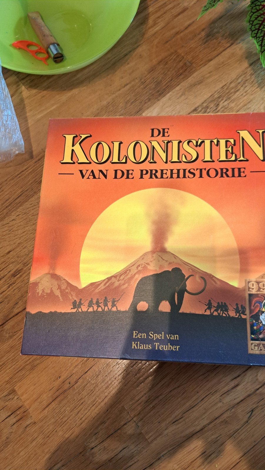 999 Games Kolonisten van de Prehistorie Bordspel, Hobby en Vrije tijd, Drie of vier spelers, Ophalen of Verzenden, Gebruikt, 999 Games