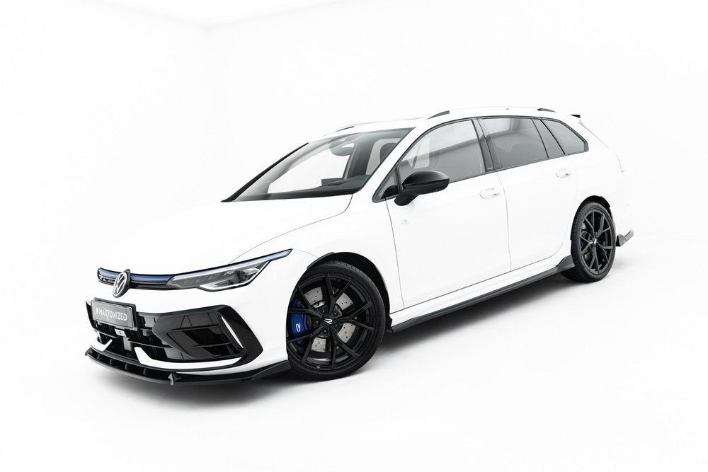 Voorlip spoiler sideskirt diffuser - VW Golf 8 R Variant 24+, Ophalen of Verzenden