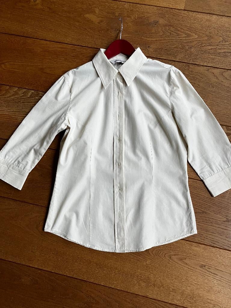 Beige blouse maat 36 merk Prisma (Max Mara group) z.g.a.n., Prisma Max Mara, Beige, Ophalen of Verzenden, Zo goed als nieuw