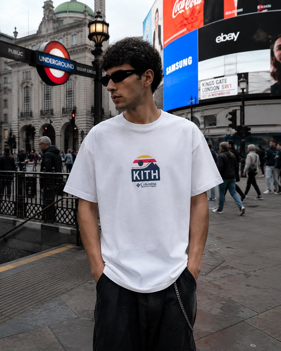 Kith x Columbia t-shirt | M, Ophalen of Verzenden, Nieuw, Maat 48/50 (M), Wit