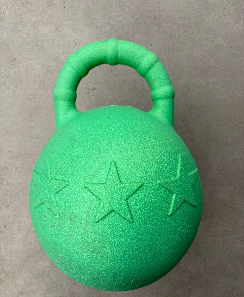 Speelbal paard groen epplejeck, Ophalen of Verzenden, Gebruikt, Overige disciplines