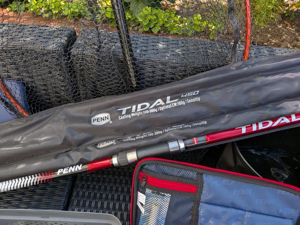 Complete zeevis set (haai)., Watersport en Boten, Hengelsport | Zeevissen, Ophalen of Verzenden, Zo goed als nieuw, Complete set