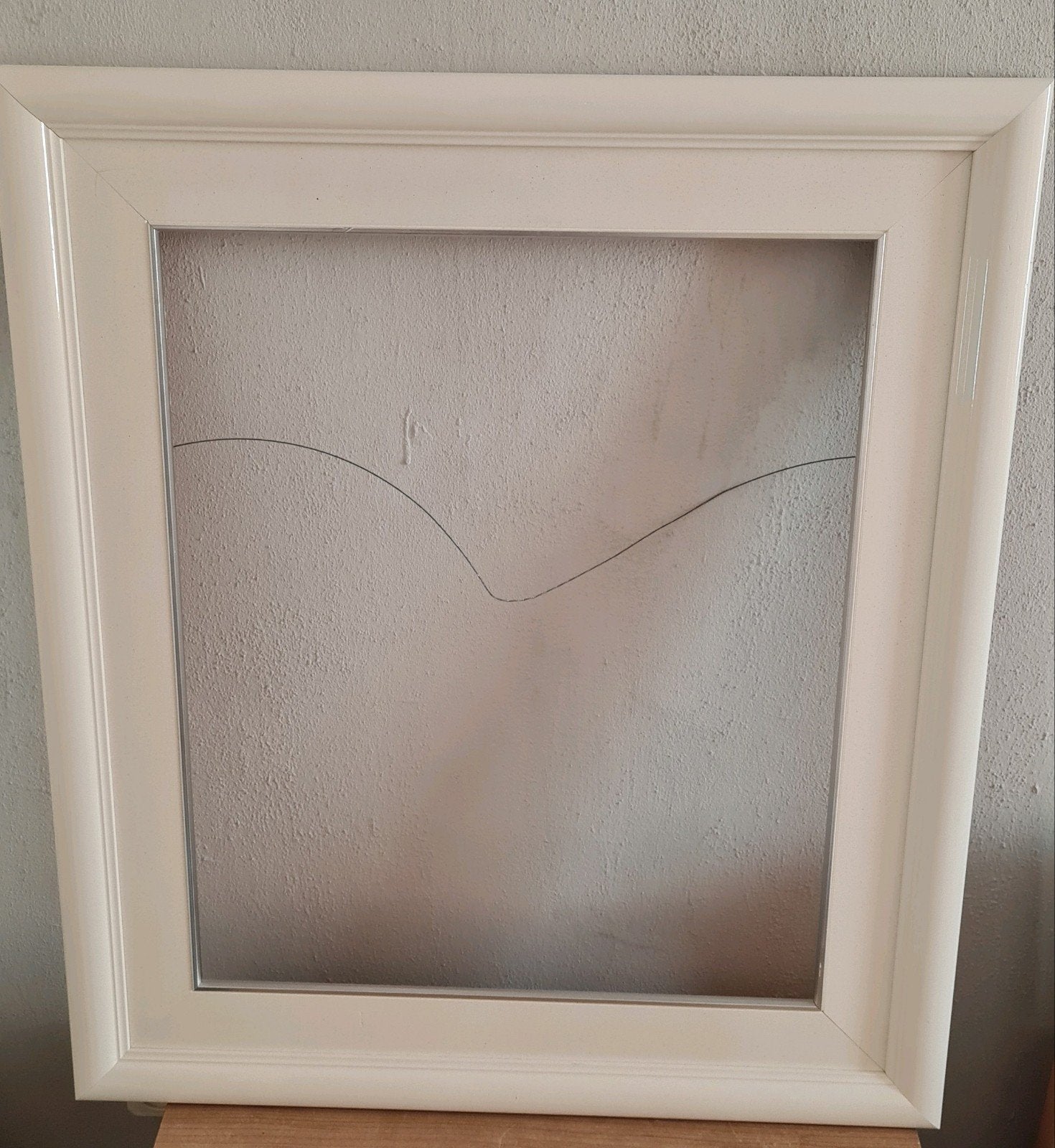 Hardgrenen fotolijst binnenpaspartout ook hout 70x80, Ophalen, Hout, Fotolijst