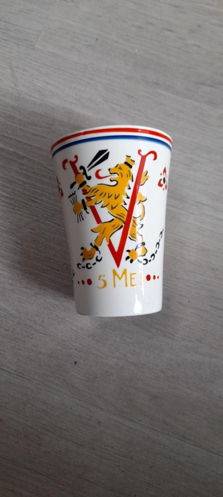 Vintage Bevrijdingsbeker 5 Mei - Made in Holland, Ophalen of Verzenden