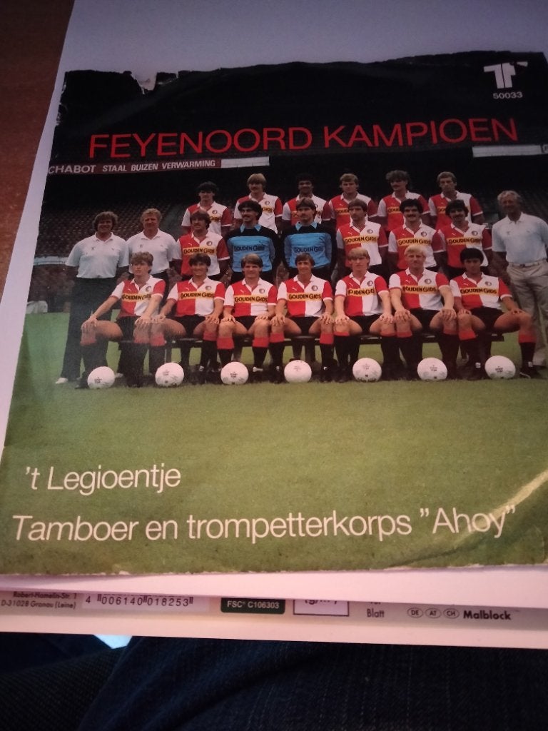 Singeltje Feyenoord kampioen 83-84, Ophalen of Verzenden, Gebruikt, Feyenoord, Overige typen